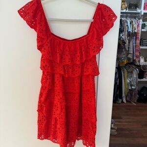 Show Me Your Mumu Red Dress size M; worn once, Like new!